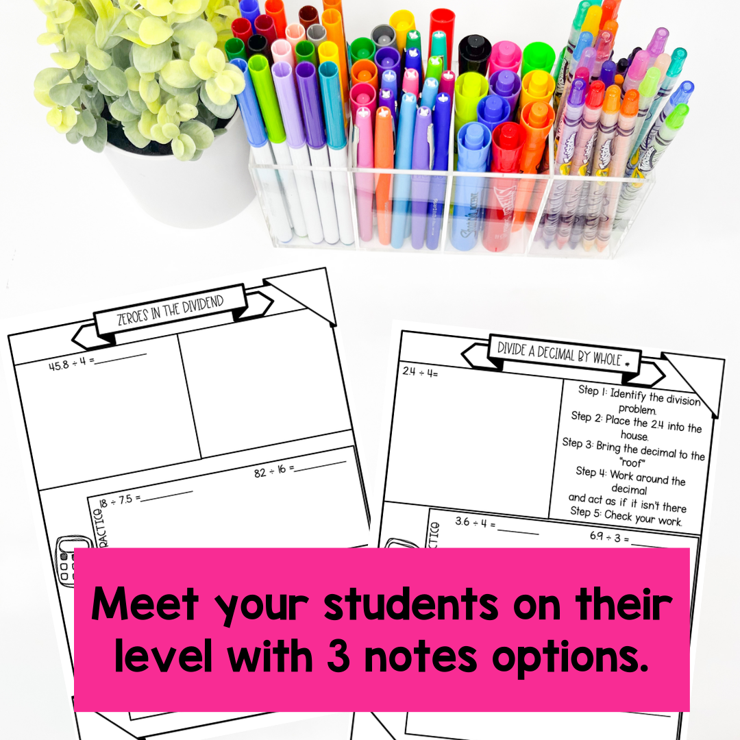 Dividing Fractions Math Notes - Test Prep - Guided Math Notes - Math Notebook - Image 3