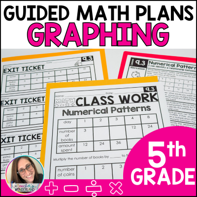 Fifth Grade Graphing Guided Math Lesson Plans & Small Groups, Math Centers