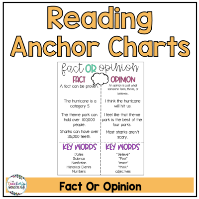 Fact or Opinion Anchor Chart