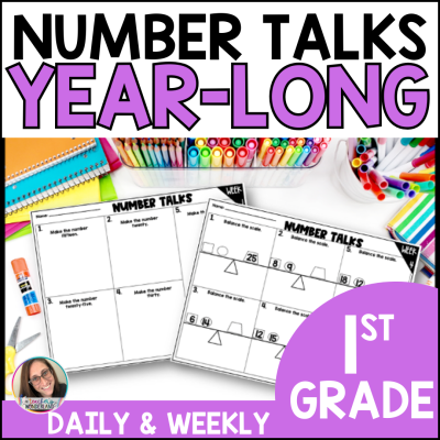 Number Talks - 1st Grade - Number Sense Activities- Math Fluency