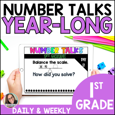 Number Talks - 1st Grade - Number Sense Activities- Math Fluency *DIGITAL*