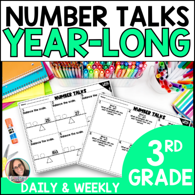 Number Talks - 3rd Grade - Number Sense Activities- Math Fluency