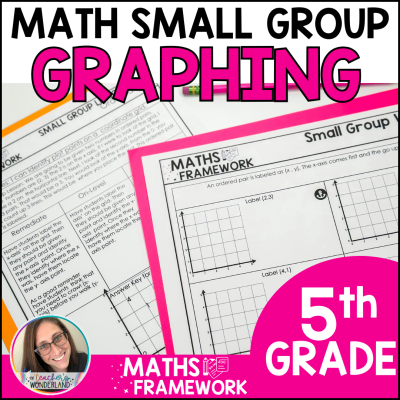 5th Grade - Graphing Math Small Groups Plans & Work Mats - RTI Intervention
