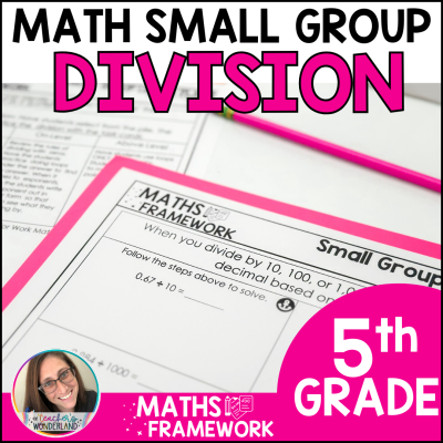Whole Number Division Math Small Groups Plans & Work Mats - RTI Intervention