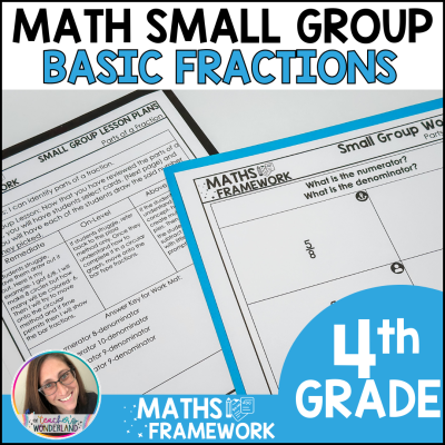 4th Grade Basic Fractions Small Groups Plans & Work Mats - RTI Intervention