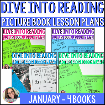 Bundle for January Picture Book Lesson Plans - Problem & Solution, Cause Effect