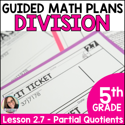 Divide using Partial Quotients Tens 5th Grade Guided Math Lessons Worksheets