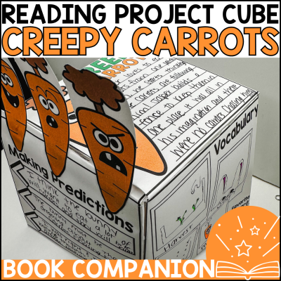 Creepy Carrots - 3D Project Cube Book Companion Reading Comprehension Activities