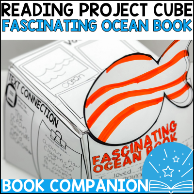 Fascinating Ocean Book - 3D Project Cube Book Companion Reading Comprehension