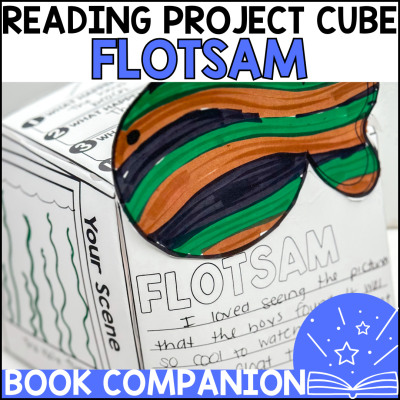 Flotsam - 3D Project Cube Book Companion Reading Comprehension Craft