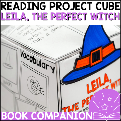 Leila, the Perfect Witch - 3D Project Cube Book Companion Reading Comprehension