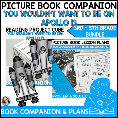 Apollo 13 Series 3D Project Cube & Lesson Plan Bundle Book Companion Activities