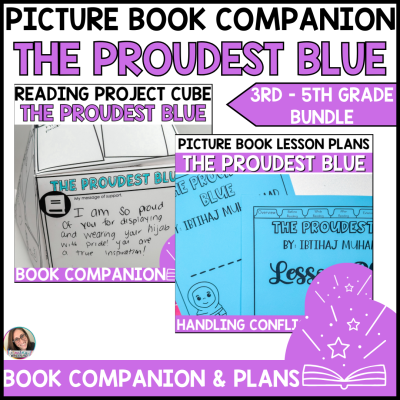 The Proudest Blue 3D Project Cube & Lesson Plan Bundle Book Companion Activities