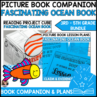 Fascinating Ocean 3D Project Cube & Lesson Plan Bundle Book Companion Activities