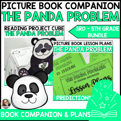 Panda Problem 3D Project Cube & Lesson Plan Bundle Book Companion Activities