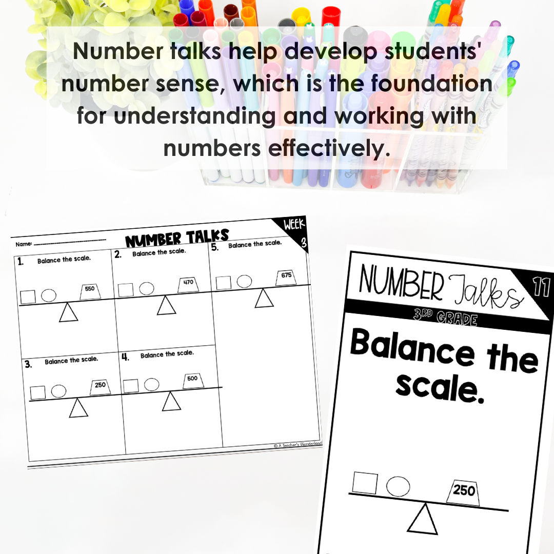Number Talks - 4th Grade BUNDLE - Number Sense Activities & Math Fluency - Image 3