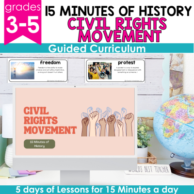 Civil Rights Movement Lesson Plans - Slideshow History Craft, Guided Notes