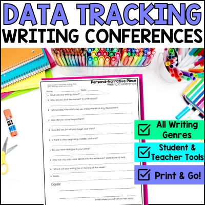 Writing Conference Forms– Narrative, Opinion, Informative, Persuasive Trackers