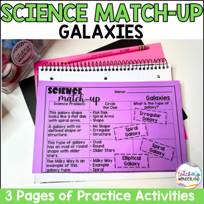 Galaxies Science Sorts Centers Review Interactive Notebook Review