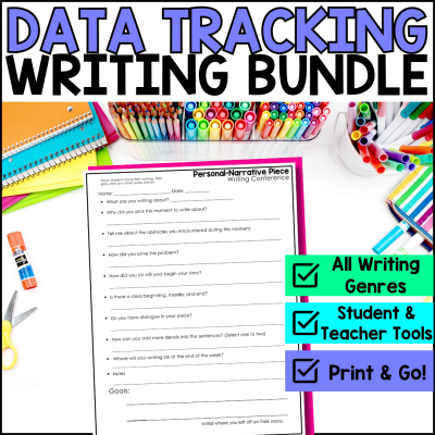 Writing Conference Toolkit Bundle – Forms, Rubrics, Questions, Trackers, Reflections