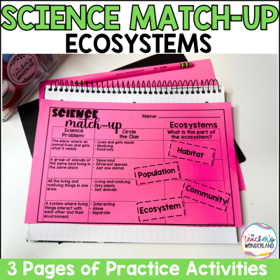 Ecosystems Science Sorts Centers Review Interactive Notebook Review