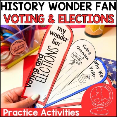 Voting & Elections Social Studies History Fact Fan Craftivity Activity