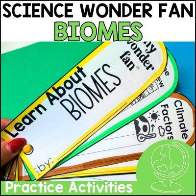 3rd-5th Grade Biomes Science Fact Fan Craftivity Activity - Center