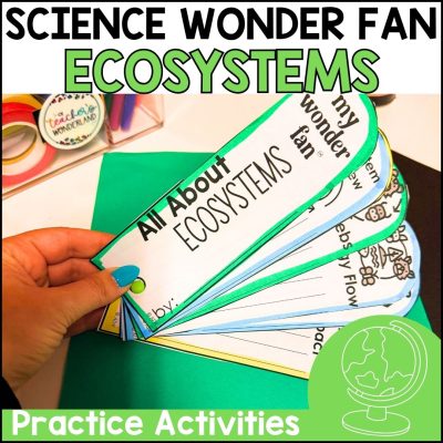 3rd-5th Grade Ecosystems Science Fact Fan Craftivity Activity - Center