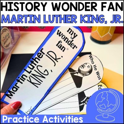 Martin Luther King, Jr. MLK Social Studies History Fact Fan Craftivity Activity